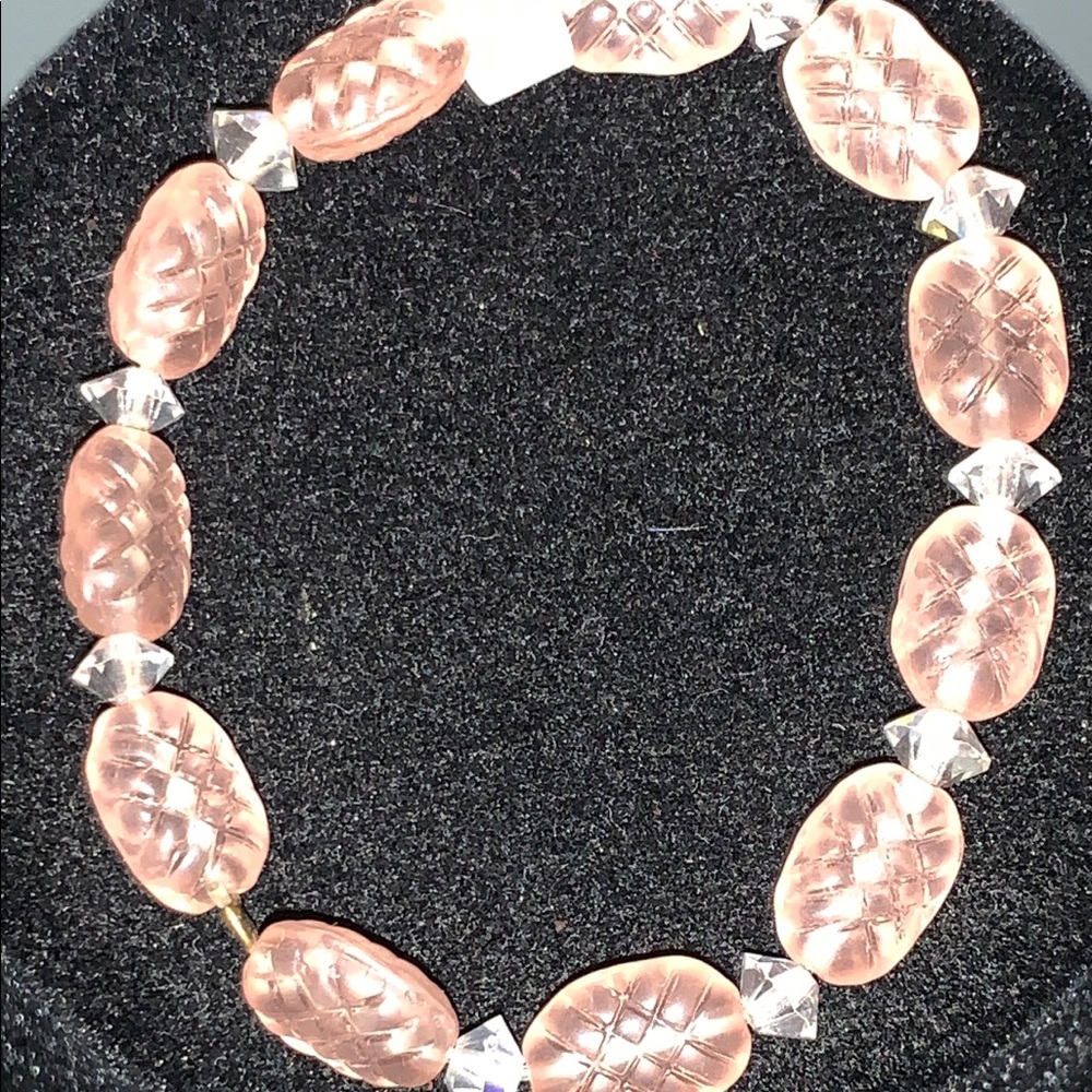 Antique Glass Bead Stretch Bracelet